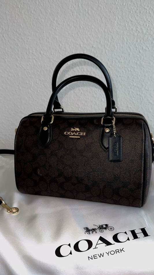 Pre Order - Brown Coach Rowan Bag Mini ( Retail Price £239 )